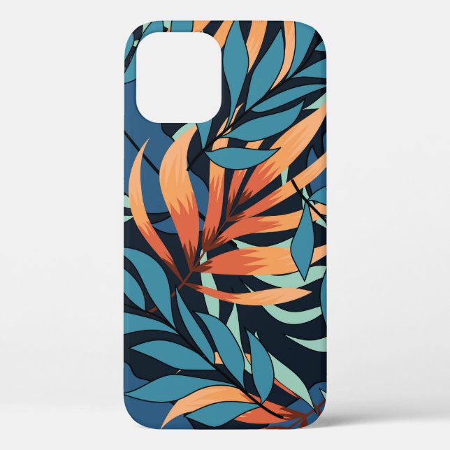 Funda De Case-Mate Para iPhone Abstracto tropical Pastel (Reverso )
