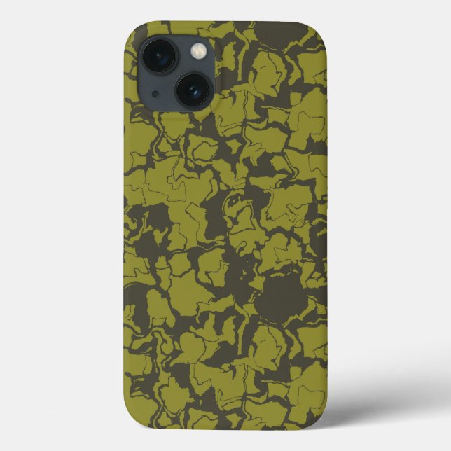 Funda De Case-Mate Para iPhone abstracto verde (Reverso)
