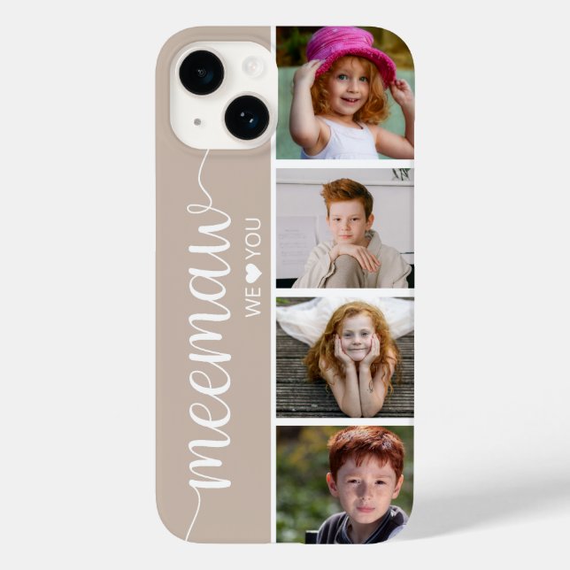 Funda De Case-Mate Para iPhone Abuela 4 Fotos (Reverso )
