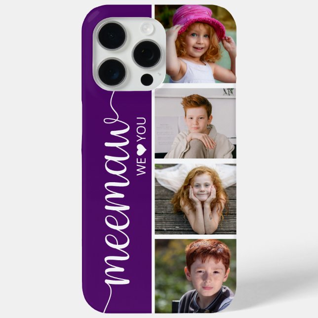 Funda De Case-Mate Para iPhone Abuela 4 Fotos (Reverso )