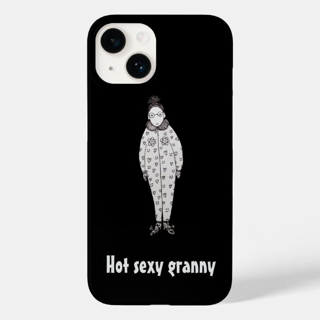 Funda De Case-Mate Para iPhone Abuelita sexy (Reverso )