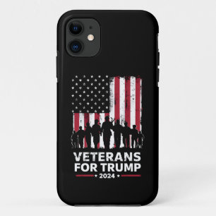 Funda Para iPhone 11 Abuelo Veteranos Por Trump 2024 Bandera Americana