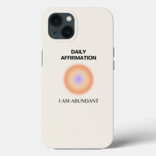 Funda Para iPhone 13 Abundante Afirmación Diaria Positiva Espiritual