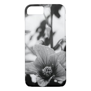 Funda Para iPhone 8/7 Abutilon Pictum Flor negro y blanco fotografía