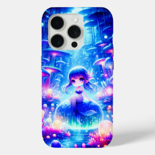 Funda Para iPhone 15 Pro Abyss-Chibi Mermaid Glow