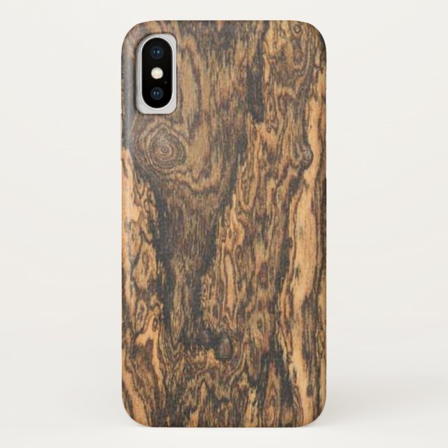 Funda De Case-Mate Para iPhone Acabado en Bocote (madera) (Reverso)
