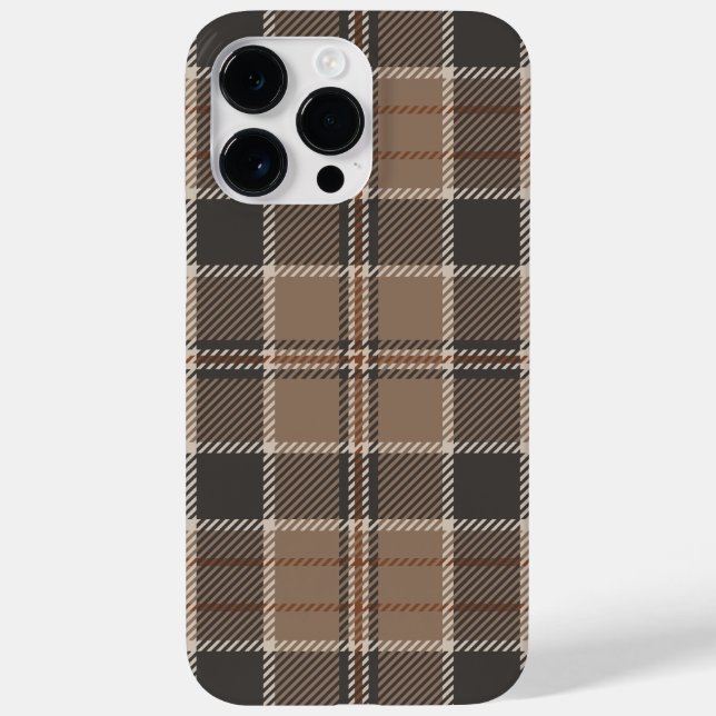 Funda De Case-Mate Para iPhone Academia Taupe Tartan (Reverso)