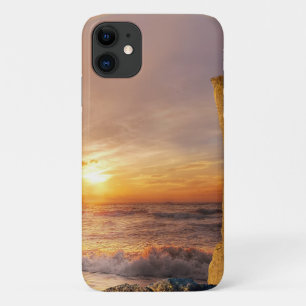 Funda Para iPhone 11 Acantilado marino Sun Set