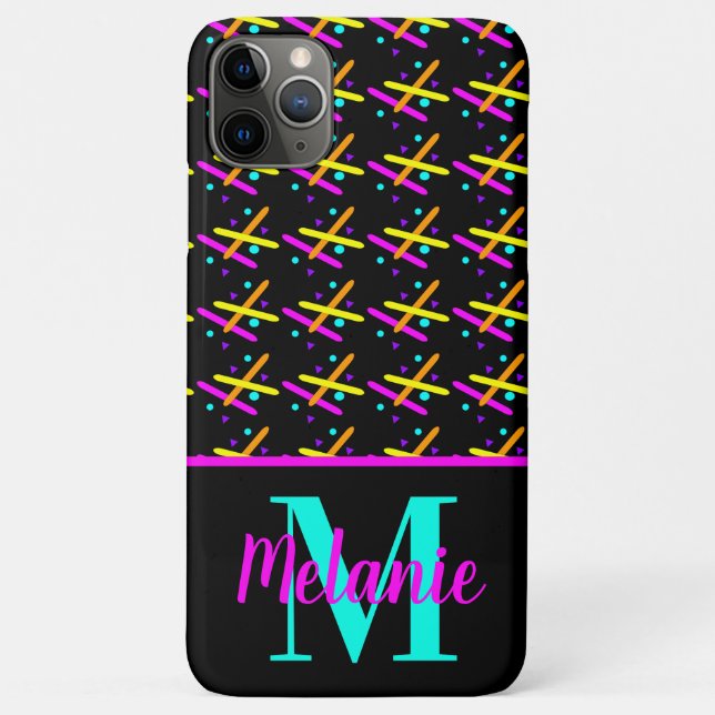 Funda De Case-Mate Para iPhone Acción de láser neón brillante fluorescente (Reverso)