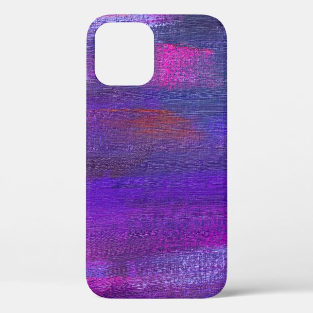 Funda De Case-Mate Para iPhone Aceite abstracto: fondo de textura de lona. (Reverso )