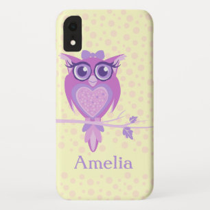 Funda Para iPhone XR Aceite morado y amarillo limón personalizado