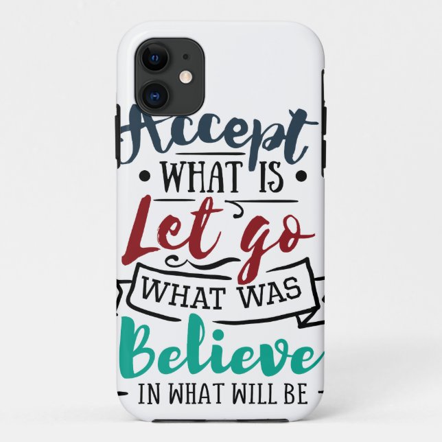 Funda De Case-Mate Para iPhone Aceptar dejar creer (Reverso)