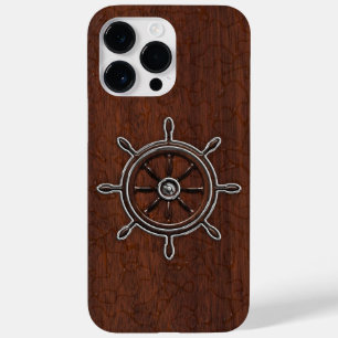 Funda Para iPhone 14 Pro Max De Case-Mate Acero Ancla De Mahogany Náutico Húmedo