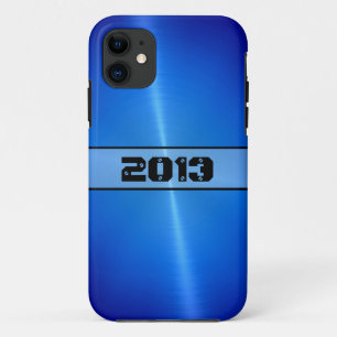 Funda Para iPhone 11 Acero inoxidable azul brillante Metalizado 9