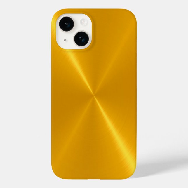 Funda De Case-Mate Para iPhone Acero inoxidable brillante de oro Metalizado (Reverso )