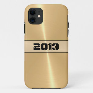 Funda Para iPhone 11 Acero inoxidable brillante de oro Metalizado 9