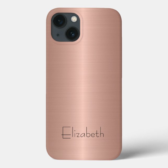 Funda De Case-Mate Para iPhone Acero inoxidable de bronce Metalizado (Reverso)