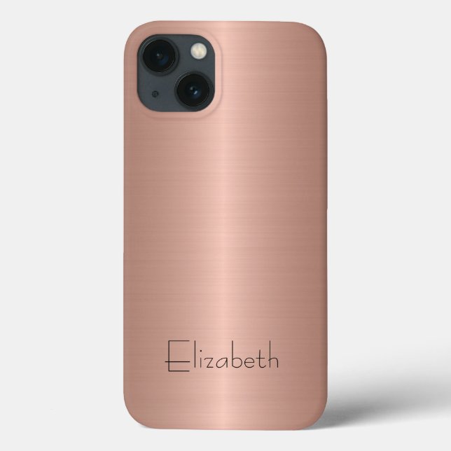 Funda De Case-Mate Para iPhone Acero inoxidable de bronce Metalizado (Reverso)