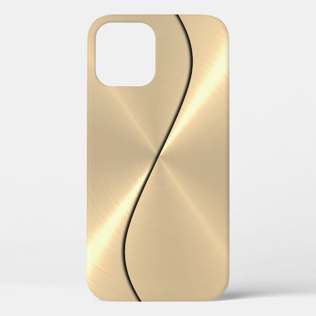 Funda De Case-Mate Para iPhone Acero inoxidable de oro Metalizado (Reverso )