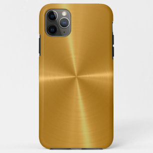Funda Para iPhone 11 Pro Max Acero inoxidable dorado Metalizado