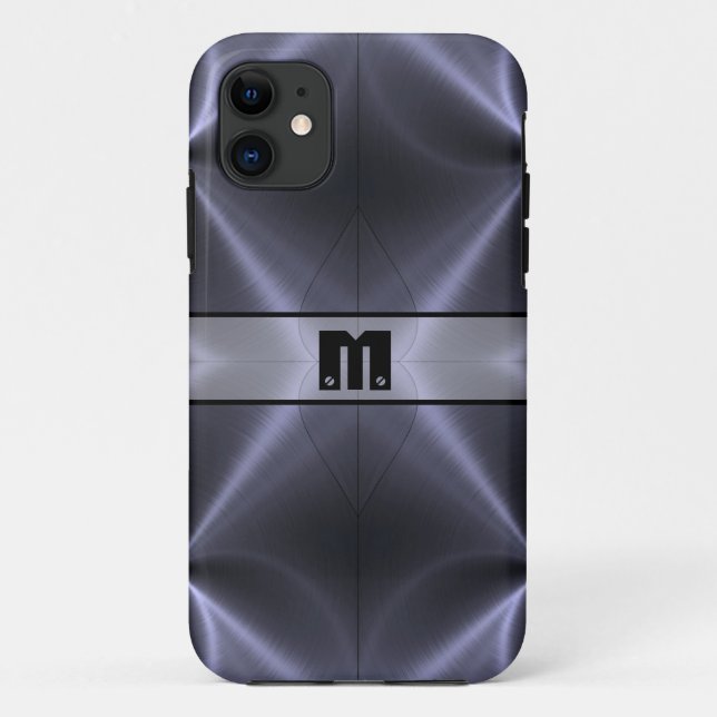 Funda De Case-Mate Para iPhone Acero inoxidable gris brillante de Guay Metalizado (Reverso)