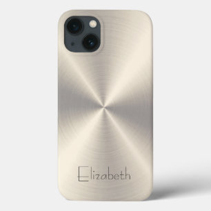 Funda Para iPhone 13 Acero inoxidable Metalizado
