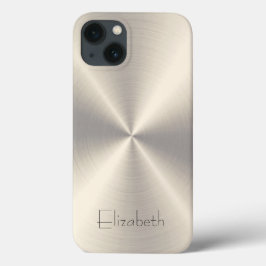 Funda Para iPhone 13 Acero inoxidable Metalizado