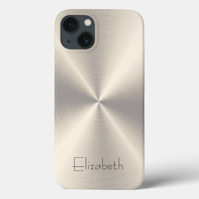 Funda De Case-Mate Para iPhone Acero inoxidable Metalizado (Reverso)