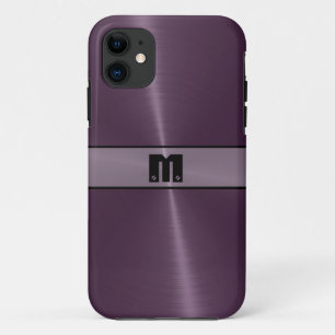 Funda Para iPhone 11 Acero inoxidable morado brillante Metalizado 9