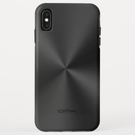 Funda Para iPhone XS Max Acero inoxidable negro brillante