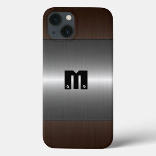 Funda Para iPhone 13 Acero inoxidable plateado y bronce Metalizado