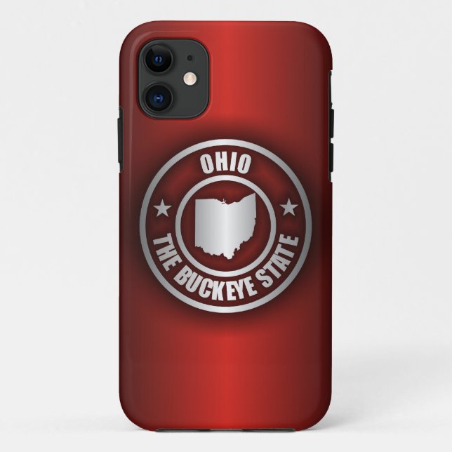Funda De Case-Mate Para iPhone Acero Ohio (rojo) (Reverso)