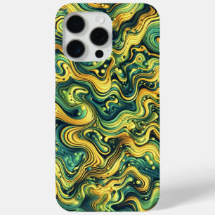 Funda Para iPhone 15 Pro Max Acid Wave Camo, diseño trippy, patrón de camuflaje