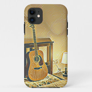 Funda Para iPhone 11 Acoustic guitar player gift