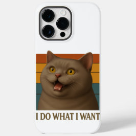 Funda Para iPhone 14 Pro Max De Case-Mate Actitud del gato retro