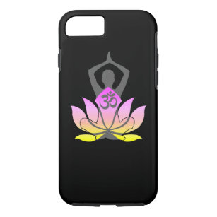 Funda Para iPhone 8/7 Actitud espiritual de la yoga de la flor de OM