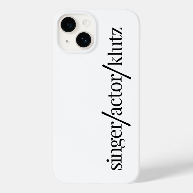 Funda De Case-Mate Para iPhone Actor cantante Klutz (Reverso )