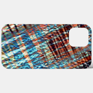 Funda Para iPhone 13 Pro Max Actos azules y marrones cruzados de forma ruidosa