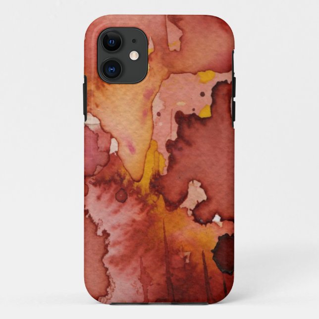 Funda De Case-Mate Para iPhone acuarela 3 del fondo (Reverso)