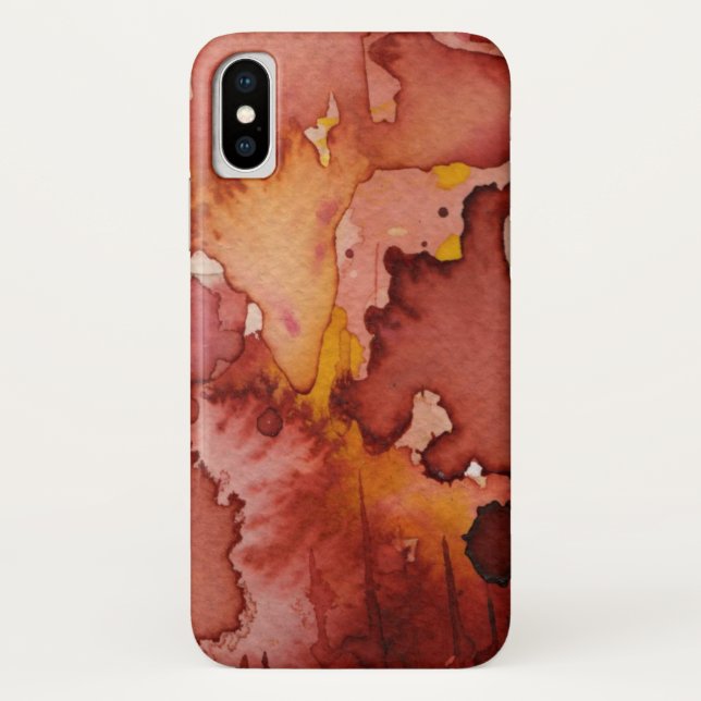 Funda De Case-Mate Para iPhone acuarela 3 del fondo (Reverso)