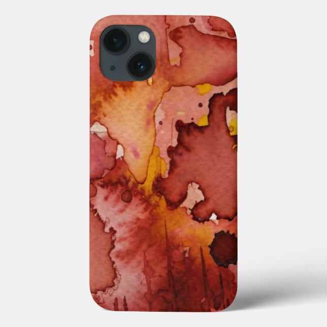 Funda De Case-Mate Para iPhone acuarela 3 del fondo (Reverso)