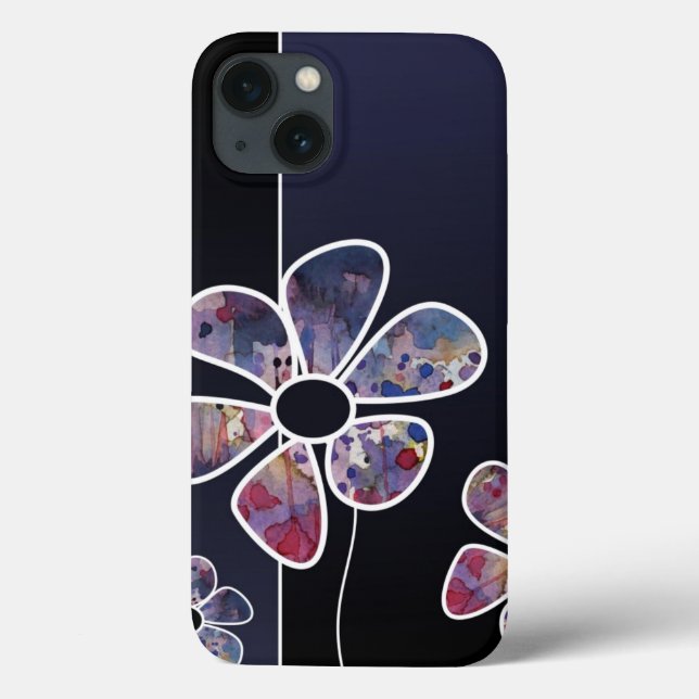 Funda De Case-Mate Para iPhone acuarela 4 del fondo (Reverso)