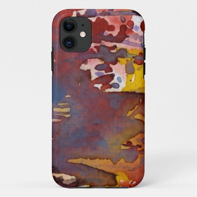 Funda De Case-Mate Para iPhone acuarela 8 del fondo (Reverso)