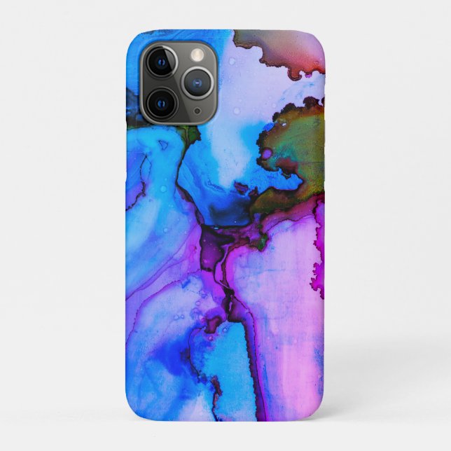 Funda De Case-Mate Para iPhone Acuarela Abstract Lake (Reverso)