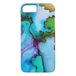 Funda Para iPhone 8/7 Acuarela Abstract Lake