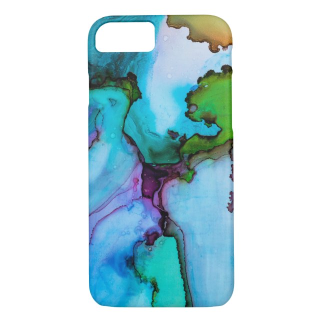 Funda De Case-Mate Para iPhone Acuarela Abstract Lake (Reverso)
