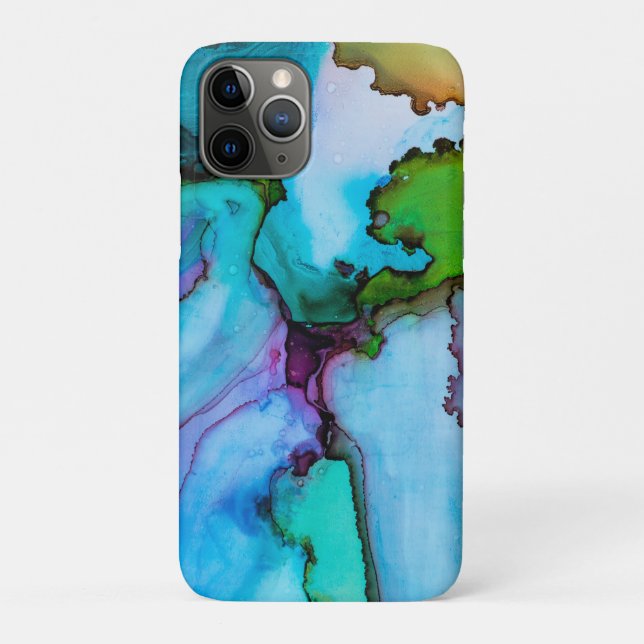 Funda De Case-Mate Para iPhone Acuarela Abstract Lake (Reverso)