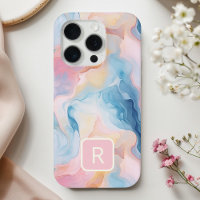 Acuarela Abstract Marble Cotton Sky