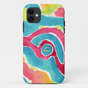 Funda Para iPhone 11 Acuarela abstracta