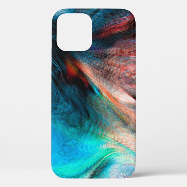 Funda De Case-Mate Para iPhone acuarela abstracta de arte de fondo (Reverso )